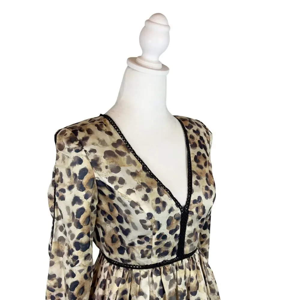 Aje Leopard Mini Dress 2 - Picture 4 of 10